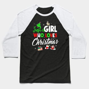 this girl loves christmas Baseball T-Shirt